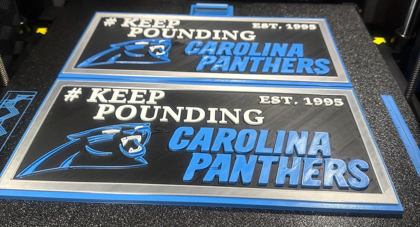 Personalized 3D Printed Football Team Plaque: Custom Sports Wall Art