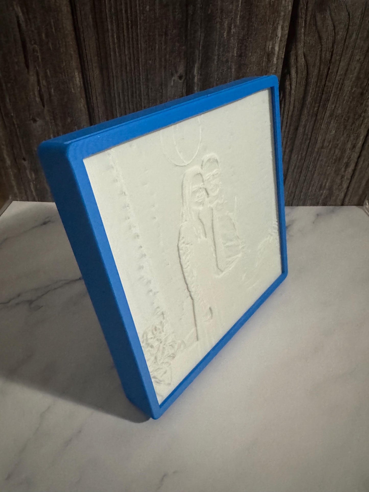 Custom 3D Lithophane Picture Frame: Personalized Backlit Photo Display Gift for Weddings & Anniversaries