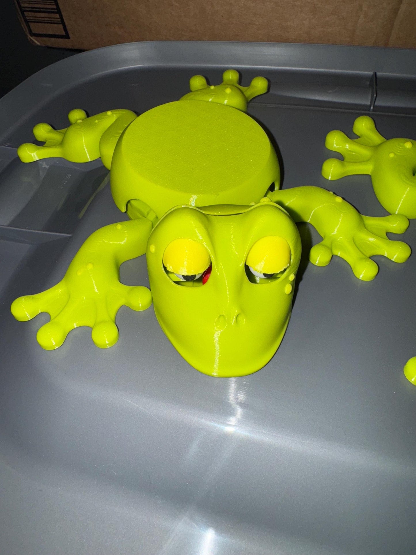 Whimsical 3D Printed Frog Coaster - Unique Desk Accessory for Quirky Home & Office Decor