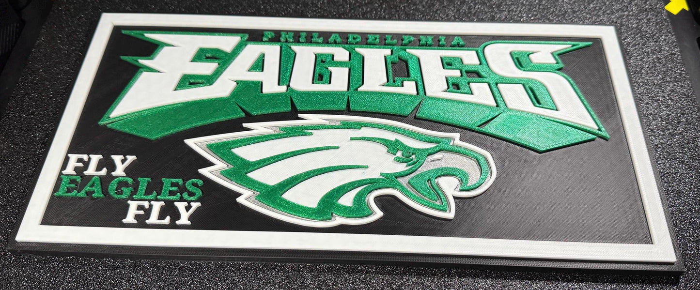 Personalized 3D Printed Football Team Plaque: Custom Sports Wall Art