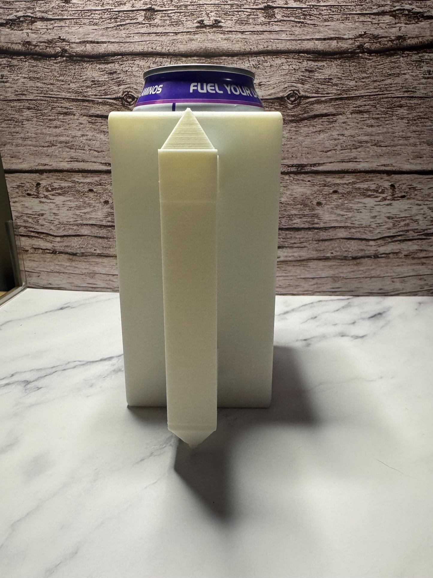 3D Printed Energy Drink Can Holder: Custom 16oz Organizer for Desk, Car - Bang-Inspired Design