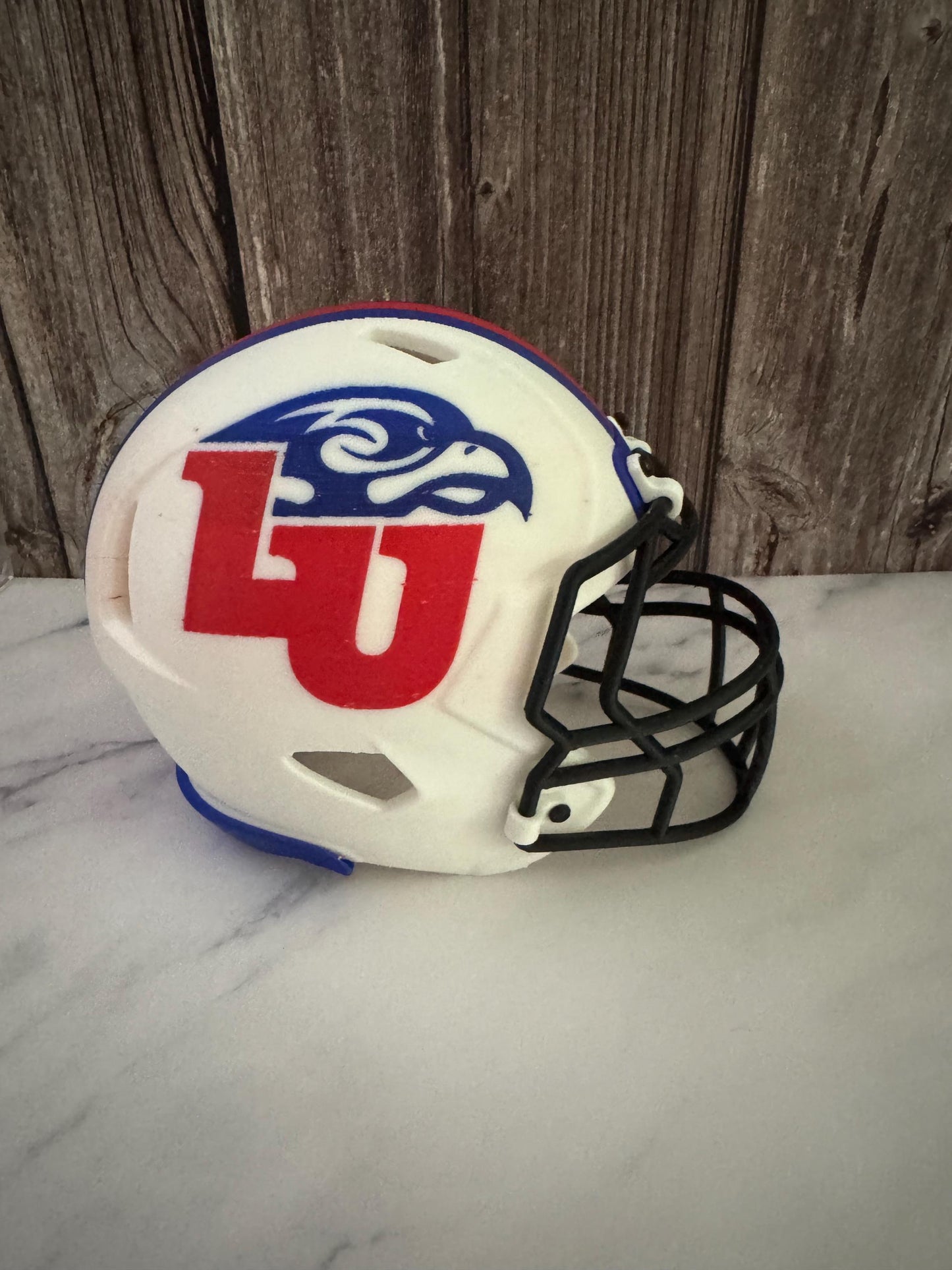 Collegiate Miniature Football Helmet Display: Authentic Collectible Sports Memorabilia for Fans & Graduates