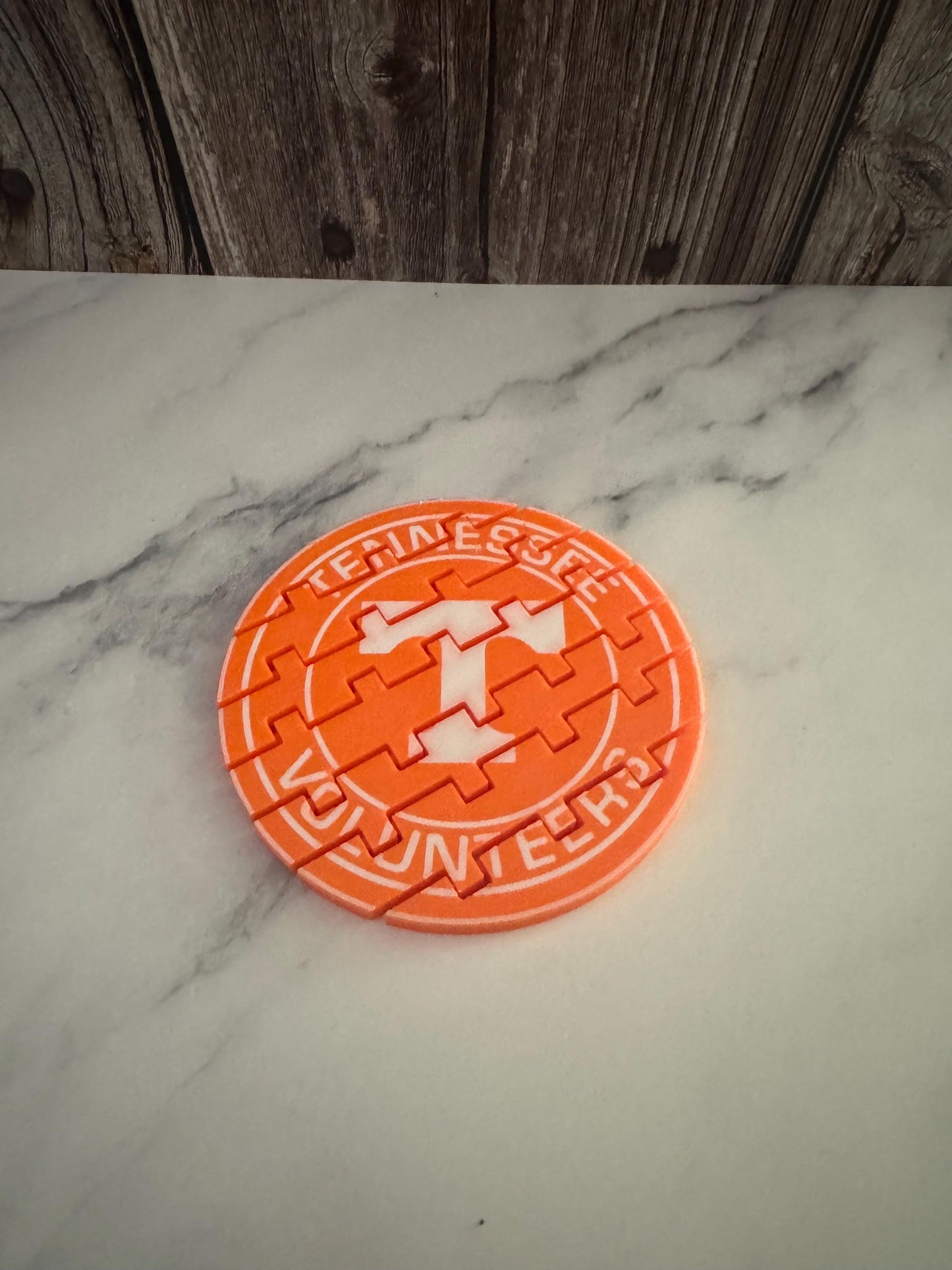 Tennessee Volunteers 3D Printed Flexible Drink Coaster - Unique Home Decor for Sports Fans