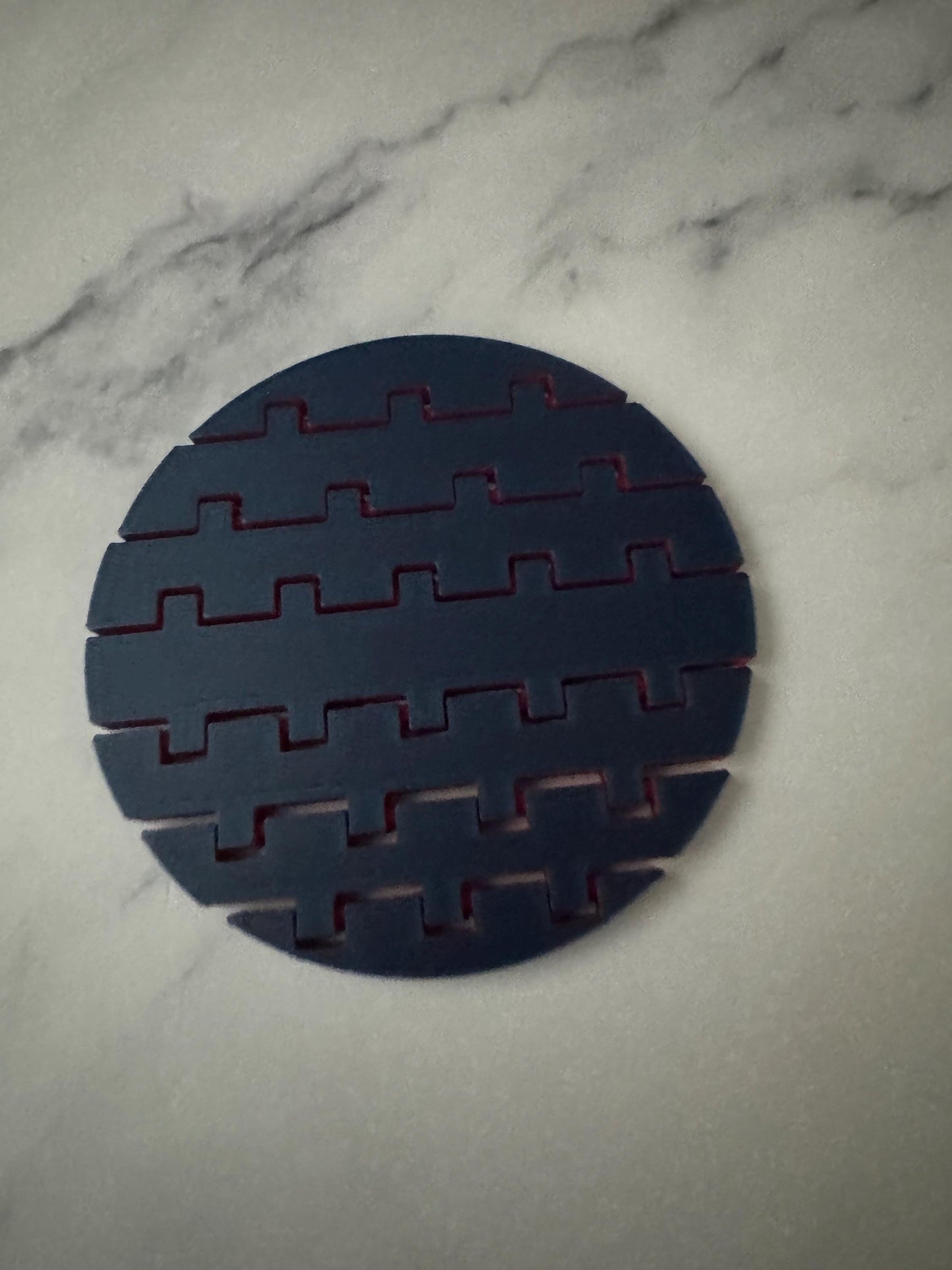 Atlanta Braves Flexible 3D Printed Multicolor Drink Coaster - MLB Baseball Fan Gift