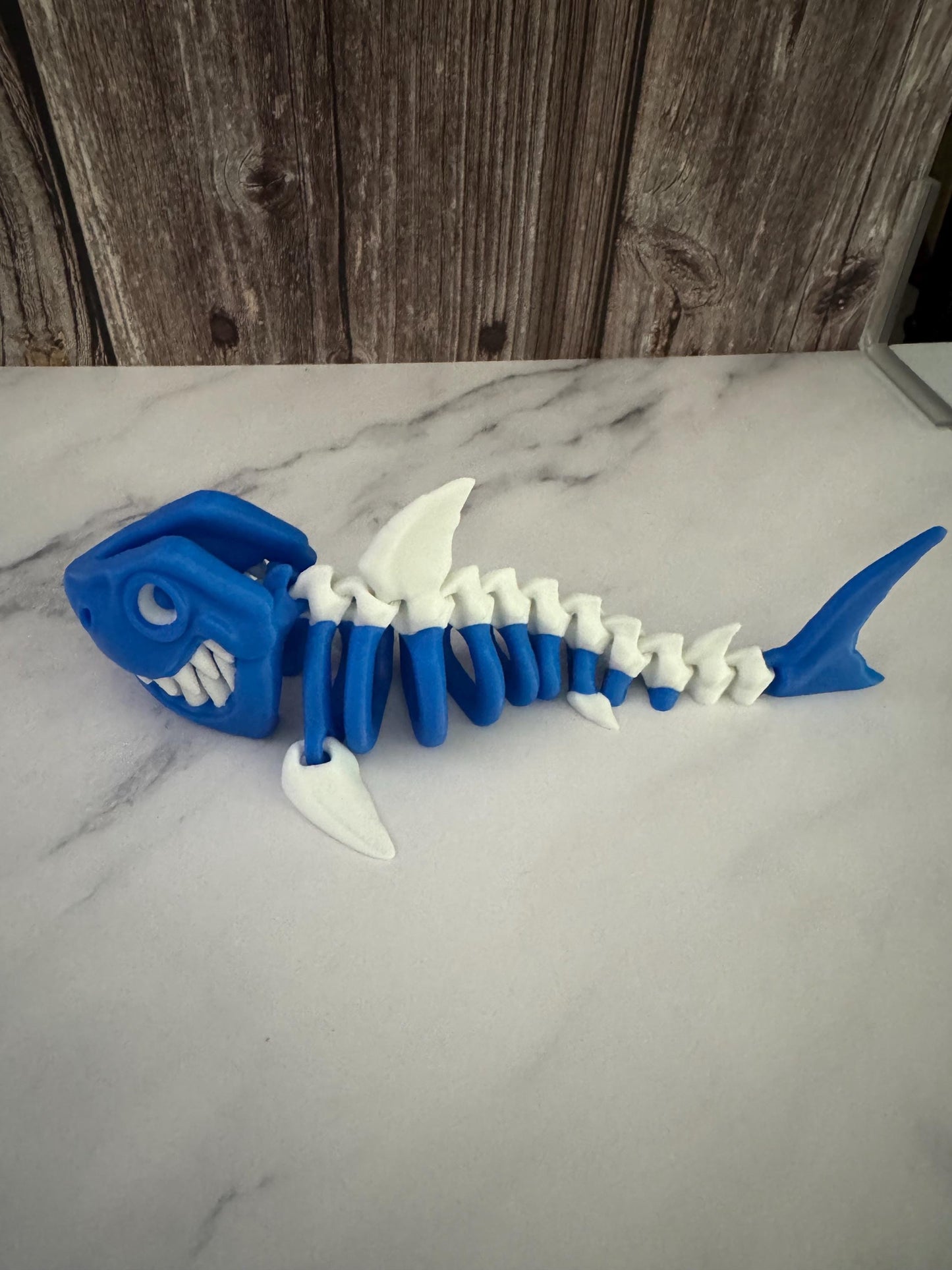 Flexible Blue Shark Toy: Bendable Ocean Predator Figure for Kids, Collectors, and Aquarium Decor