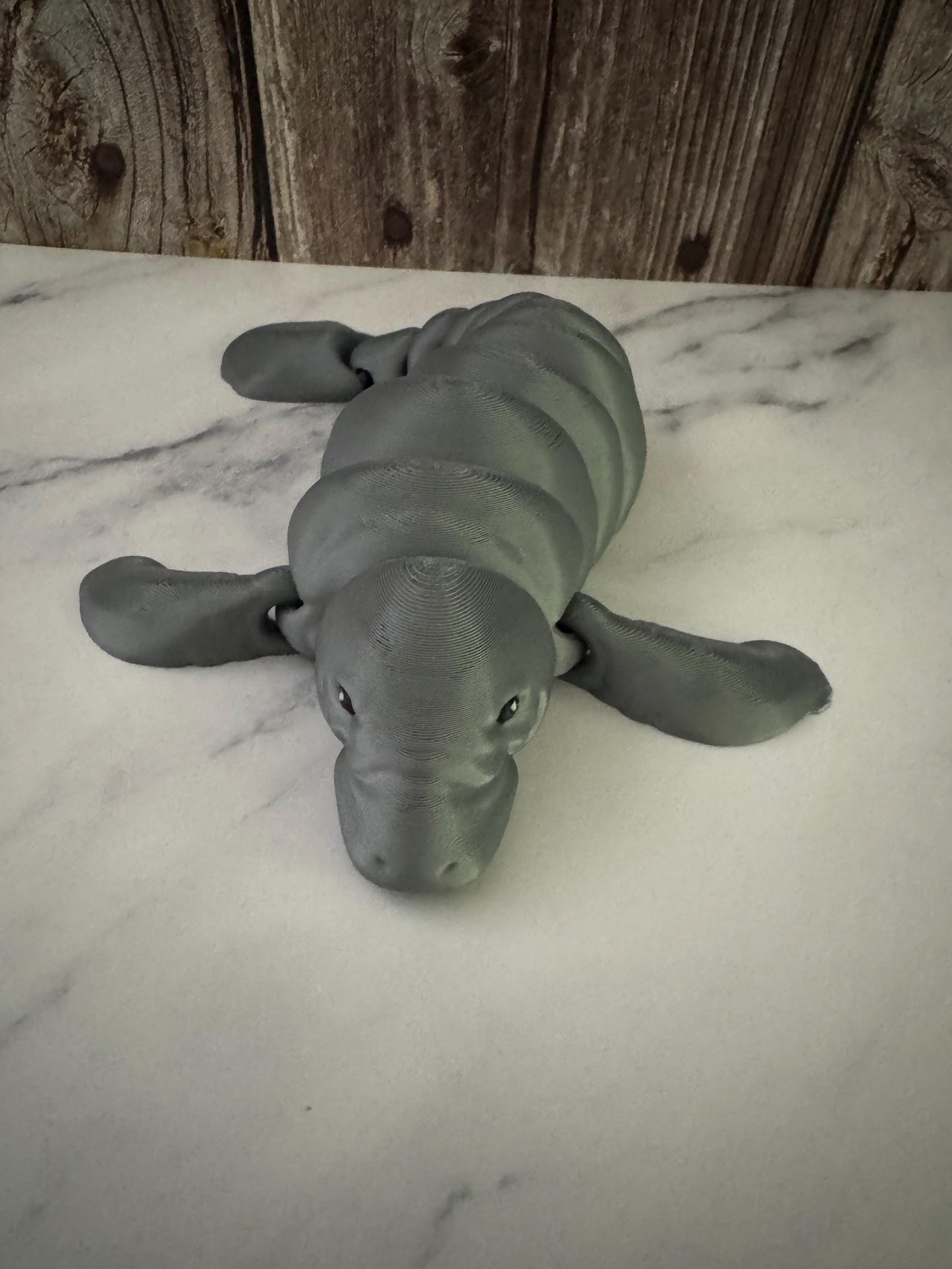 Flexible Manatee Figurine: Bendable Sea Cow Toy for Ocean Lovers, Kids & Marine Life Enthusiasts