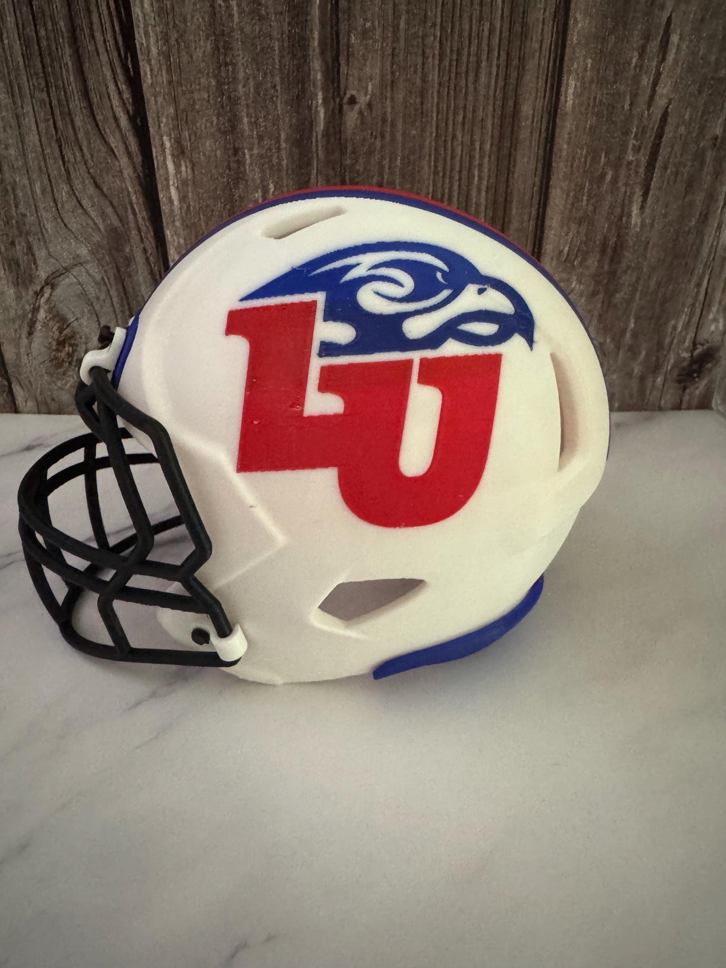 Collegiate Miniature Football Helmet Display: Authentic Collectible Sports Memorabilia for Fans & Graduates