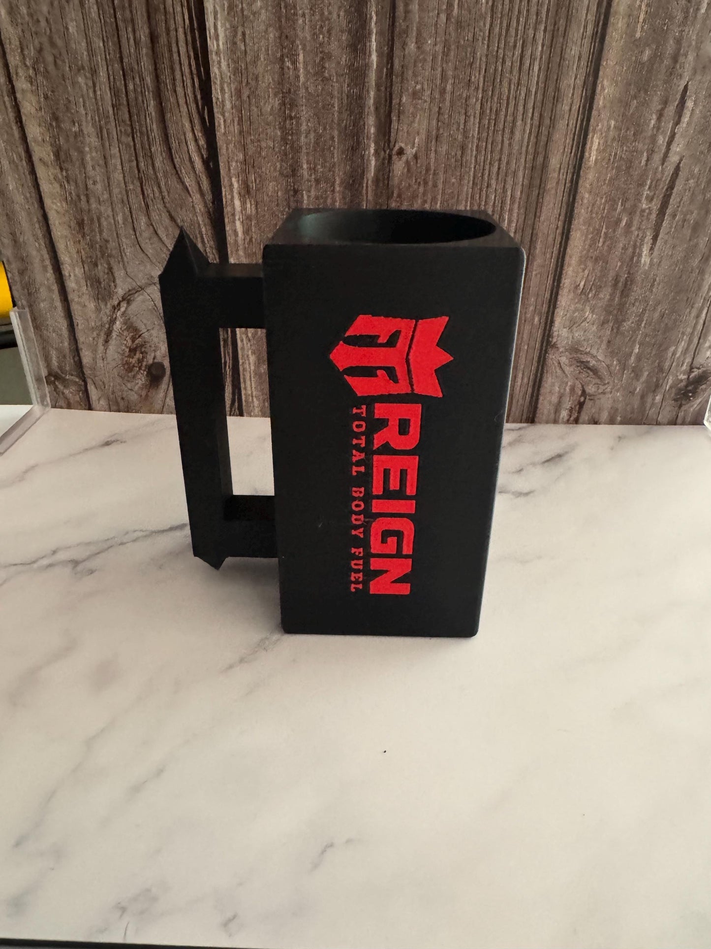 3D Printed Energy Drink Can Holder: Custom 16oz Organizer for Desk, Car - Bang-Inspired Design