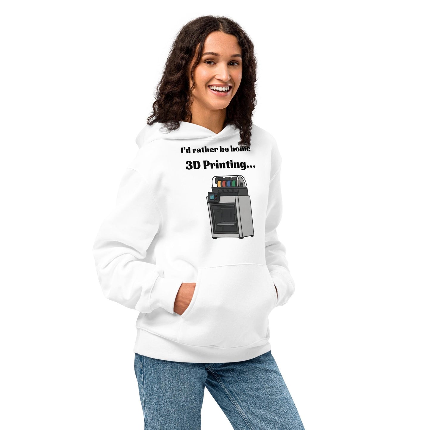 I'd Rather Be Home 3D Printing Oversized heavyweight hoodie