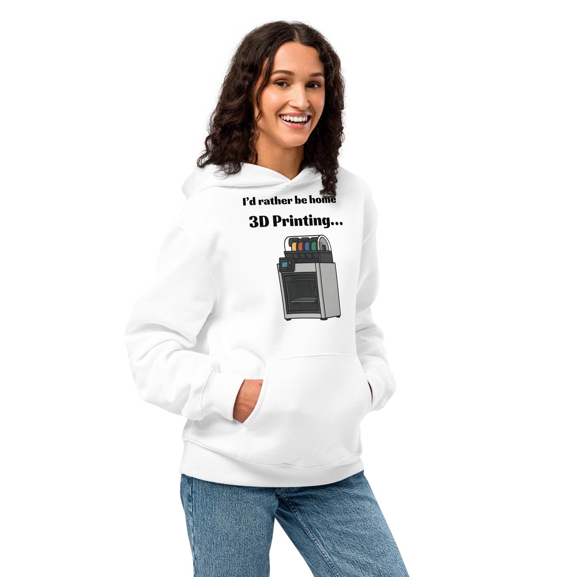 I'd Rather Be Home 3D Printing Oversized heavyweight hoodie