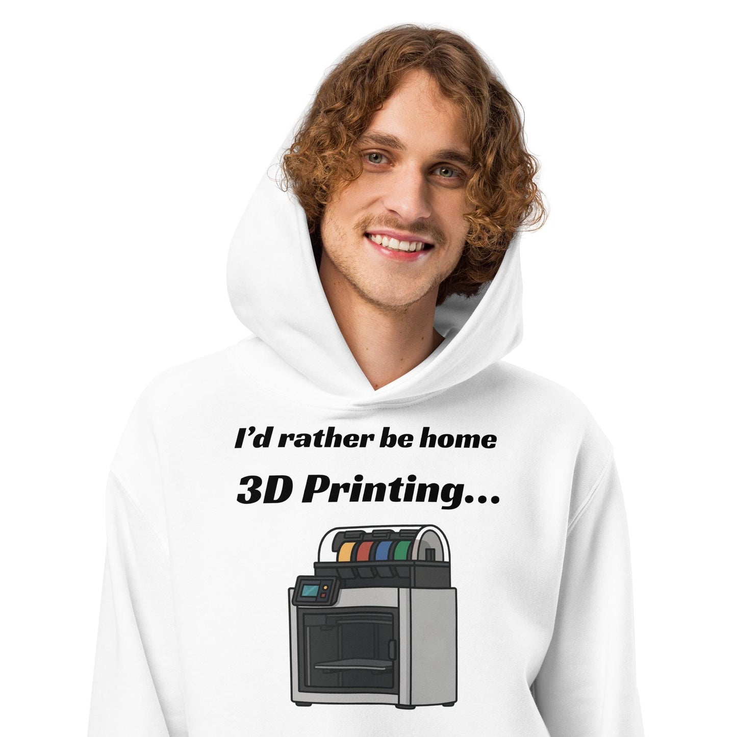 I'd Rather Be Home 3D Printing Oversized heavyweight hoodie