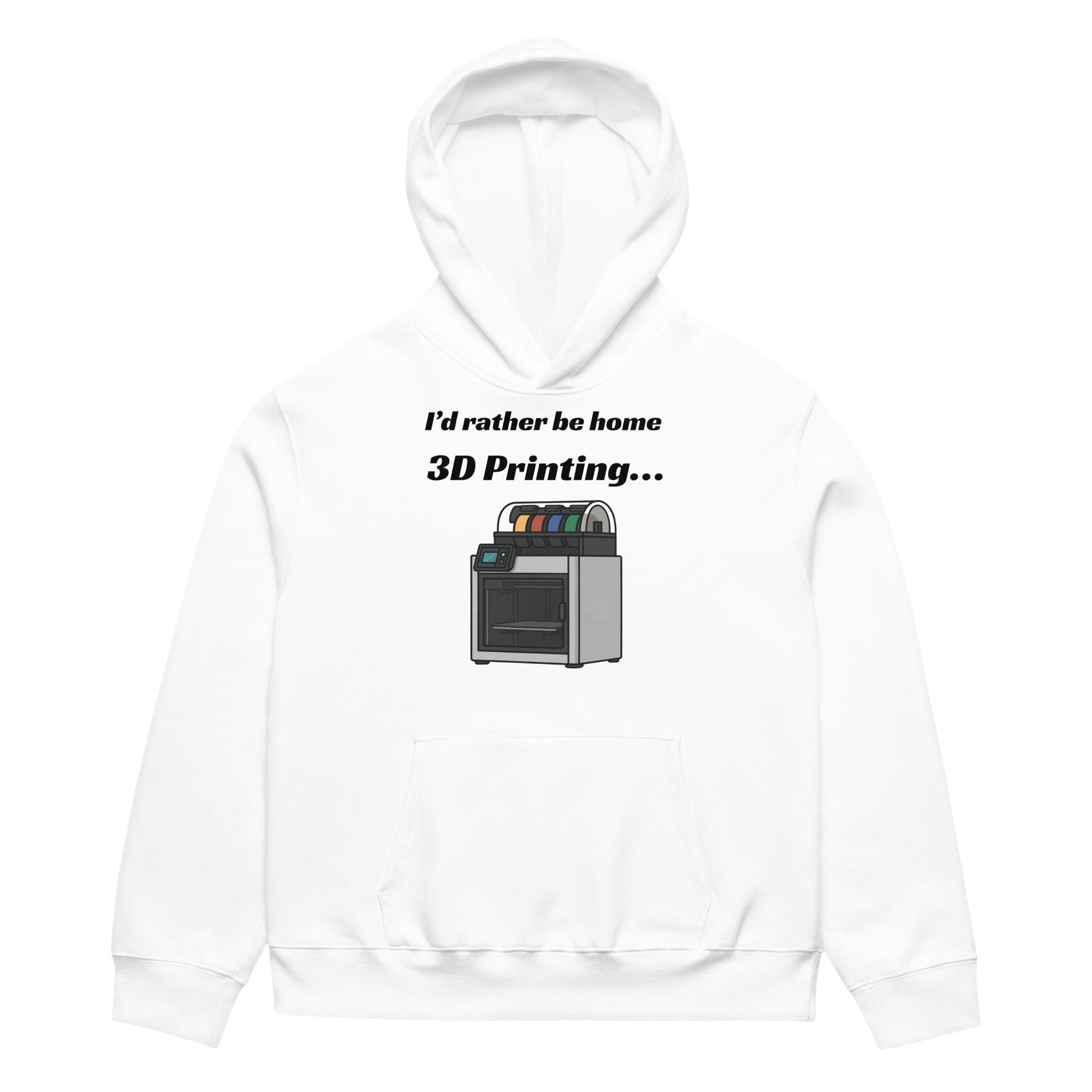 I'd Rather Be Home 3D Printing Oversized heavyweight hoodie