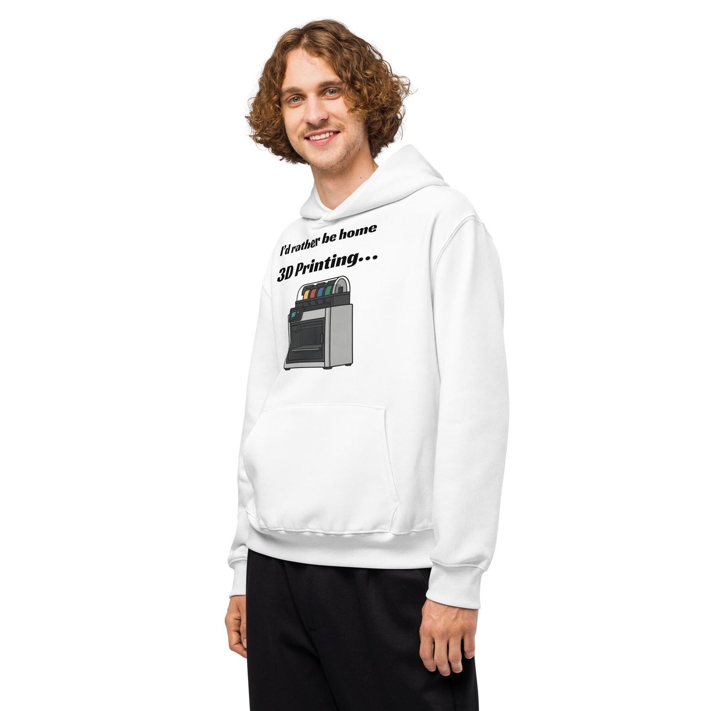 I'd Rather Be Home 3D Printing Oversized heavyweight hoodie