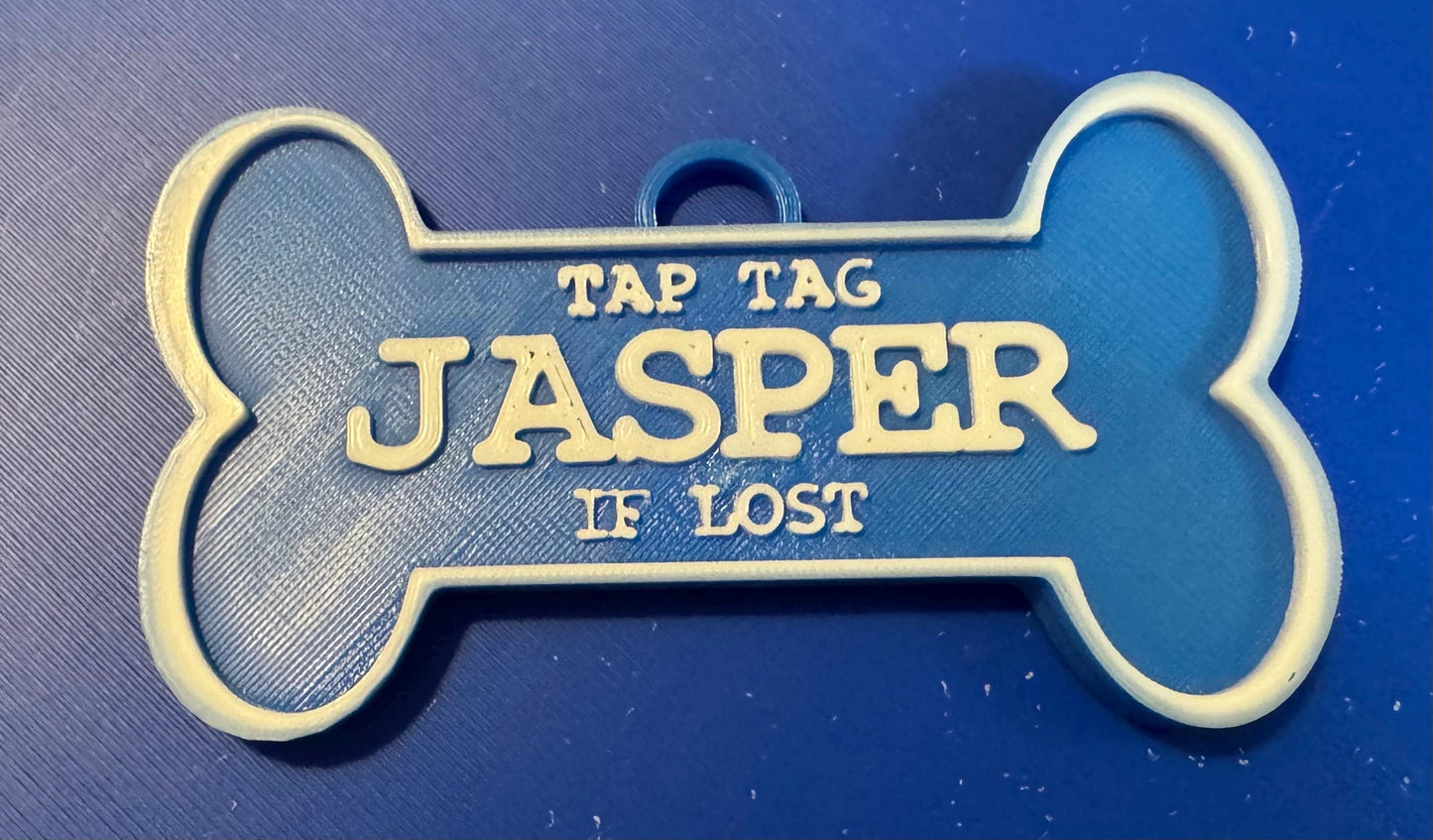 Personalized NFC Pet ID Tag: 3D Printed Tap-to-Contact Collar Tag
