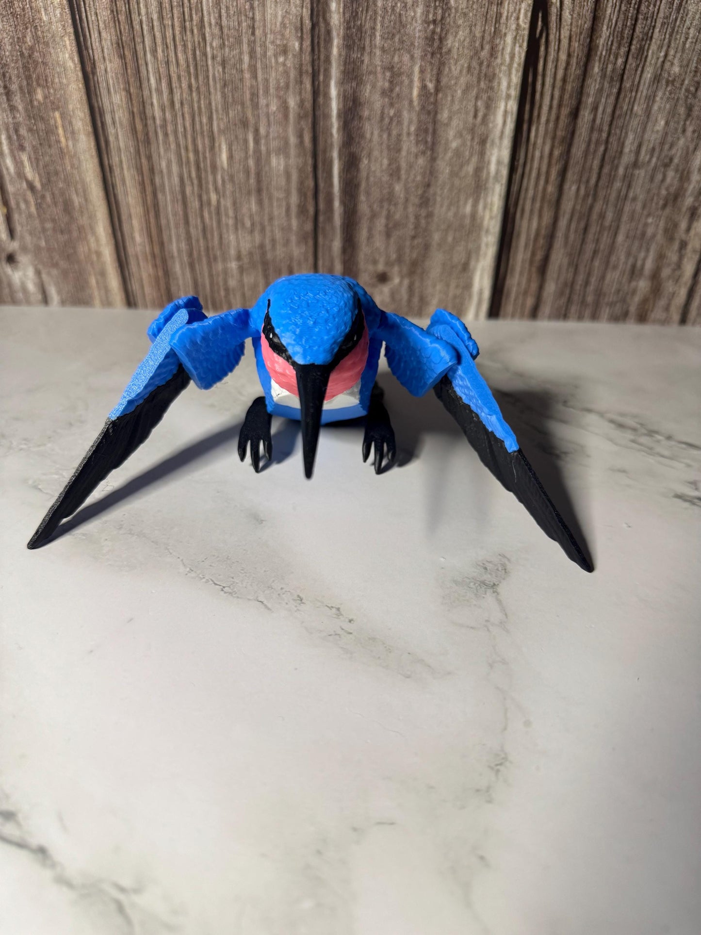 Customizable 3D Printed Hummingbird Figure - 6 Inch Wingspan Decorative Bird Model