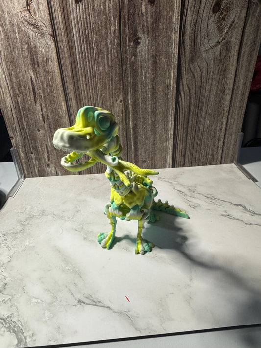 3D Printed Articulated Brachiosaurus Toy - Multicolor Flexi Dinosaur Fidget for Kids & Collectors