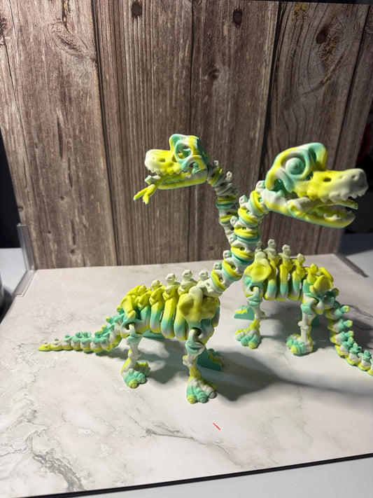 3D Printed Articulated Brachiosaurus Toy - Multicolor Flexi Dinosaur Fidget for Kids & Collectors