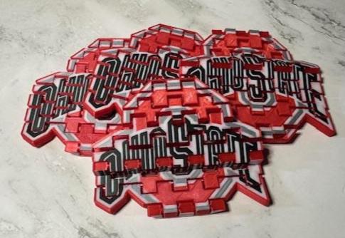 Ohio State University Buckeyes Puzzle Coaster - OSU Fan Gift Drink Protection Game Day Accessory