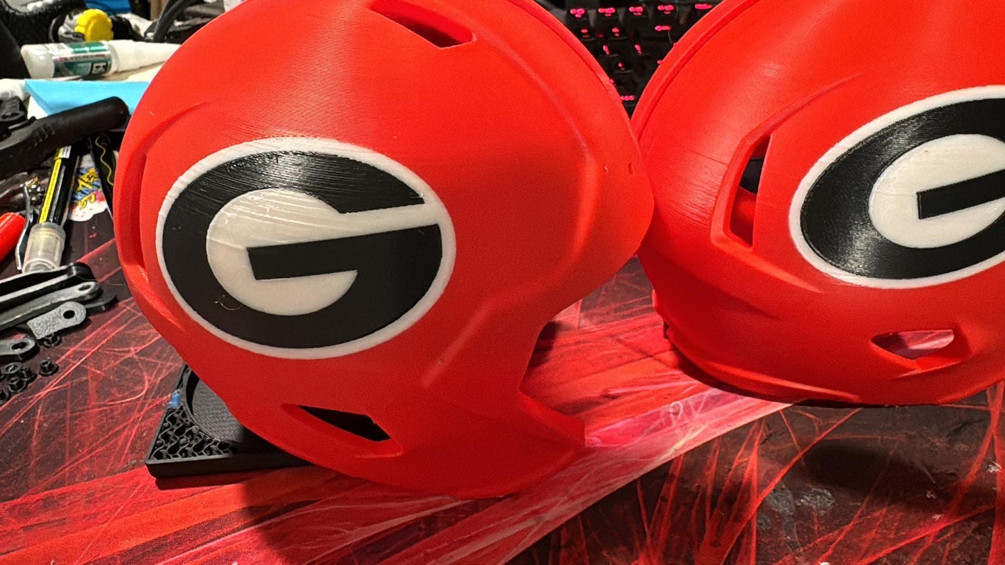 Collegiate Miniature Football Helmet Display: Authentic Collectible Sports Memorabilia for Fans & Graduates