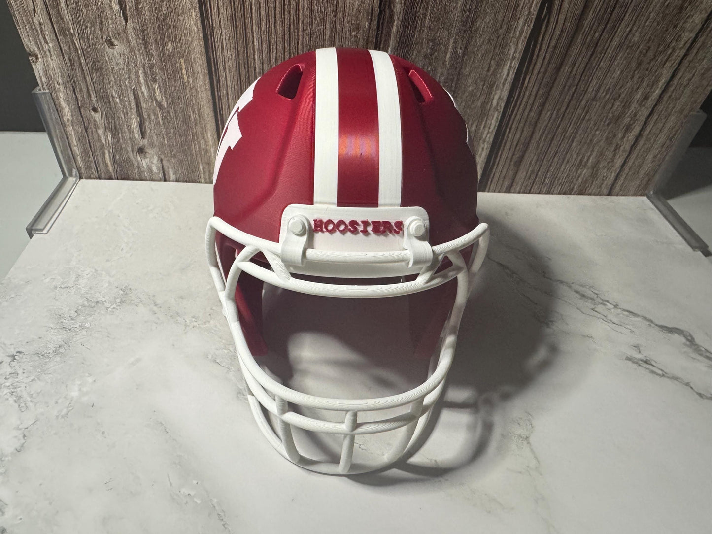 Collegiate Miniature Football Helmet Display: Authentic Collectible Sports Memorabilia for Fans & Graduates