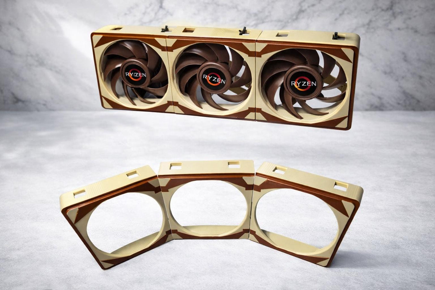NLC Airframe 360mm Modular Fan Shroud - Custom PC Cooling Duct Guard Cover