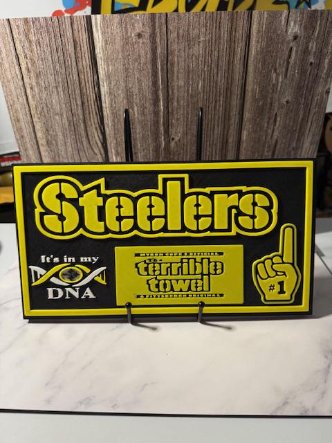 Personalized 3D Printed Football Team Plaque: Custom Sports Wall Art